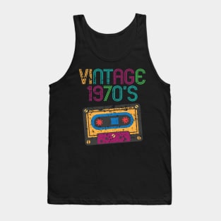 Vintage 1970's Nostalgic 70s Funny Cassette Retro Tank Top